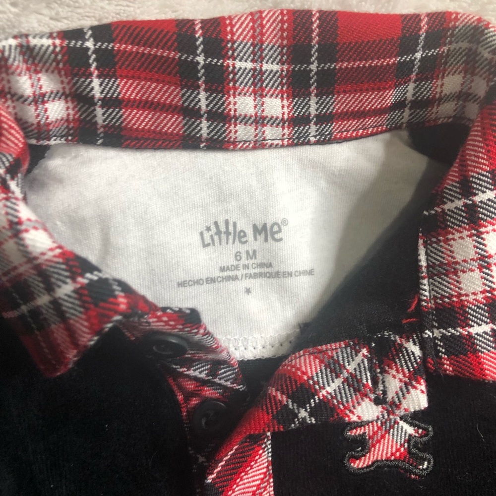 Little Me Onesie SZ 6 Months Baby Holiday Outfit - Picture 5 of 6